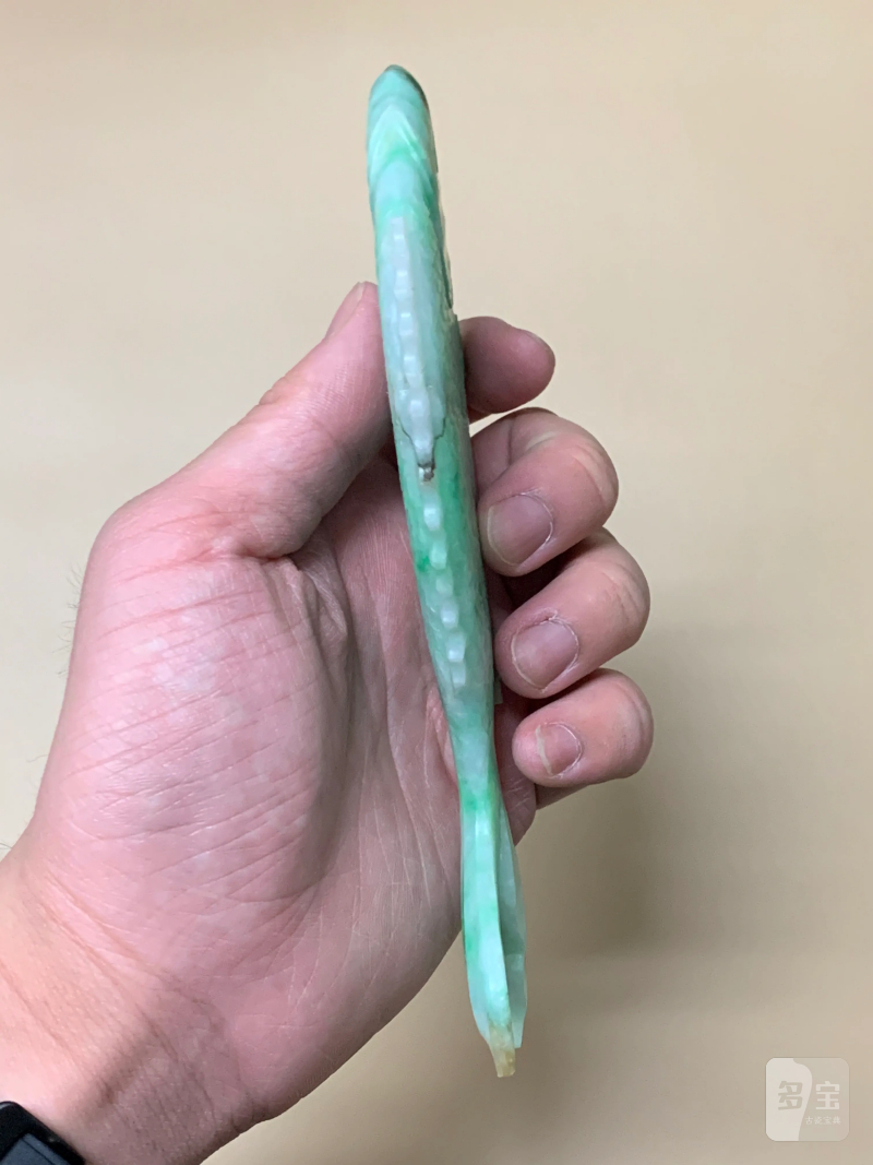 清 翡翠年年有余摆件 - 图4